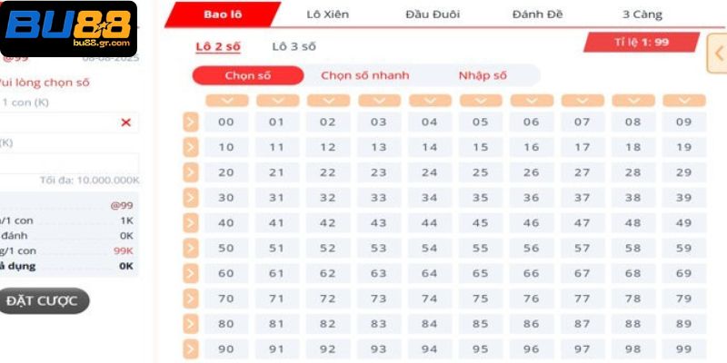 Điểm qua những cách chơi hót nhất của lô đề BU88